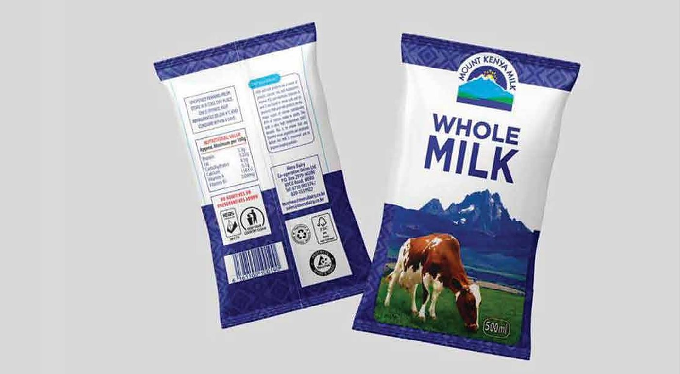 Mount Kenya Milk — Packaging Design